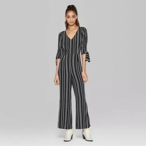 Wild Fable Black and White Jumpsuit